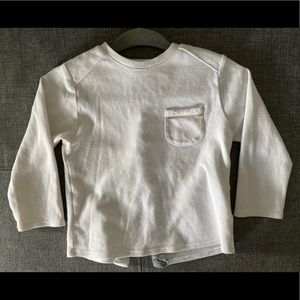 Burberry baby boy white long sleeve